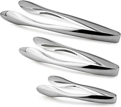 Cuisinox Polished Stainless Steel Serving Tongs, 9.5"