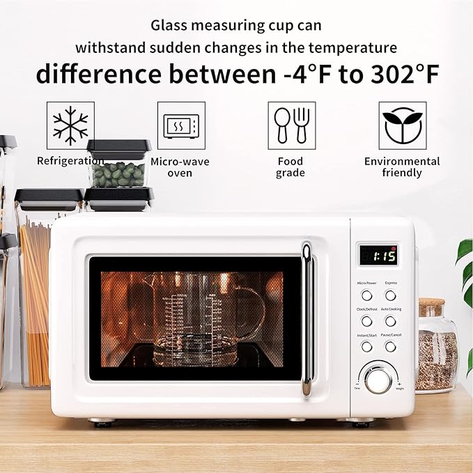 77L Glass Measuring Cup, [Insulated handle, V-Shaped Spout], High Borosilicate Glass Measuring Cup for Kitchen or Restaurant, Easy To Read, 2000 ML (2 Liter, 8 Cup) - Image 6