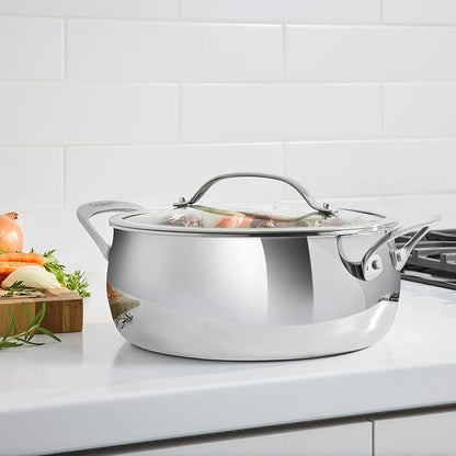 Cuisinart PureClad™ Triple Ply Stainless Steel 4.5 Qt. Dutch Oven w/Cover, PCT3545-24 - Image 2