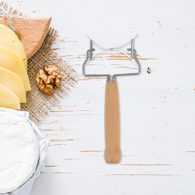 Gatuida Stainless Steel Rolling Pastry Cutter Maker Dumpling Wrapper Circle Roller Cookie Dough Cutting Tool with Wood Handle Kitchen Accessories