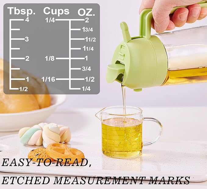 Ackers Etching Scale Measuring Glass -[Insulated handle | V-Shaped Spout]-Made of High Borosilicate Glass Measuring for Kitchen or Restaurant, Easy to Read, 60 ML (2 Oz) 丨(2 Pack) - Image 5