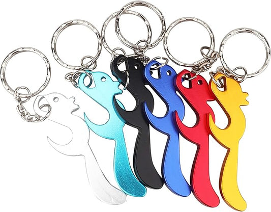 Swatom Squirrel Keychain Bottle Opener Beer Opener Tool Key Tag Chain Ring Accessories (Squirrel, 6)
