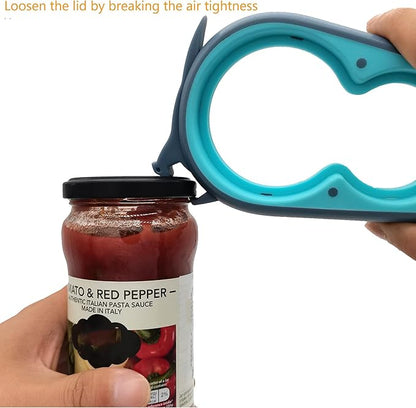 Otstar Jar Opener & Bottle Opener Set for Weak Hands - Multi-Function Kitchen Opener Tool for Seniors with Arthritis, Elderly - Includes Jar Lid Gripper Pad, Corkscrew Opener - Image 11