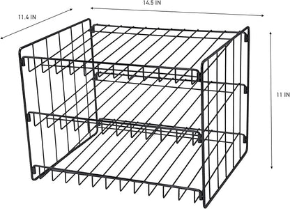 Kitchen Details 3 Tier Can Storage Organizer Rack in Black - Image 3