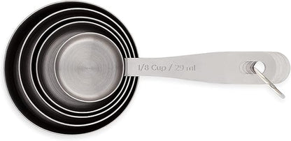 husMait Stainless Steel Measuring Cups - 5 Piece Heavy Duty Measuring Cup Set with Storage Ring - Image 6