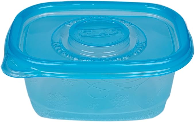 Glad GladWare FreezerWare Food Storage Containers with Lids, Small Rectangle BPA Free Plastic for Freezing Soups and Meal Prep, Crack Resistant, Microwave Dishwasher Safe, 24 Oz, 4 Count - 6 Pack - Image 5