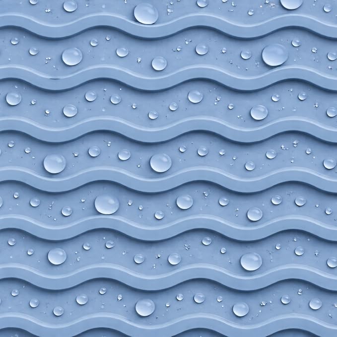 Silicone Drying Mat 16 × 12 – Royal Blue Non-Slip Sink Mat for Kitchen Counter, Heat-Resistant Food-Grade Dish Pad, Easy-Clean Multipurpose Drawer Liner (Royal Blue, 16" x 12")