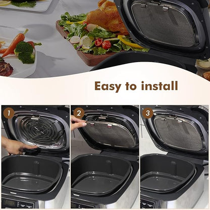 Stainless Steel Splatter Shield for Ninja Foodi AG301, Air Fryer Accessories for Ninja Foodi 5-in-1 Indoor Grill, Replacement Parts Splatter Screen for Ninja Foodi AG300, AG300C,AG301C, AG302, AG400 - Image 4