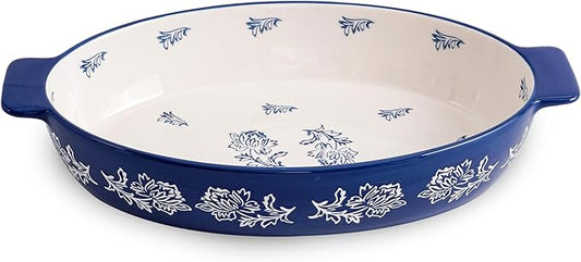 Wisenvoy Casserole Dish Baking Dish Ceramic Au Gratin Baking Dish Lasagna Pan Oval Casserole Dishes for Oven by wisenvoy