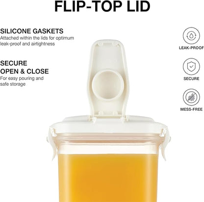 LocknLock Aqua Fridge Door Water Jug | Clear Pitcher | BPA Free Plastic Pitcher with Lid | 2 Quart Pitcher with Lid for Water, Juice, Tea & More Beverages, Ivory - Image 5
