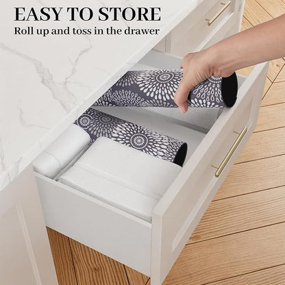 LuxStep Dish Drying Mat Super Absorbent Kitchen Counter Mat Rubber Backing Draining Mat Easy to Clean Kitchen Accessories Dish Rack Pad for Dishes, Utensils, Countertops, Sinks 15" x 18" Grey - Image 5