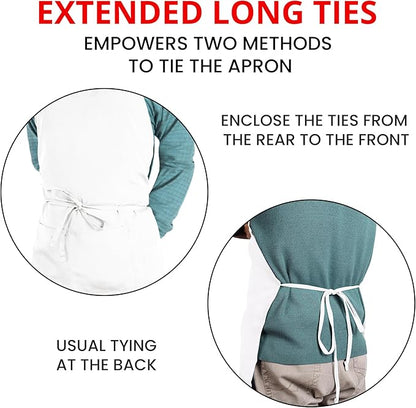 Utopia Kitchen 10 Pack Bib Apron Adjustable with 2 Pockets, Water and Oil Resistant, Cooking Kitchen Chef Apron for Women Men - Image 6
