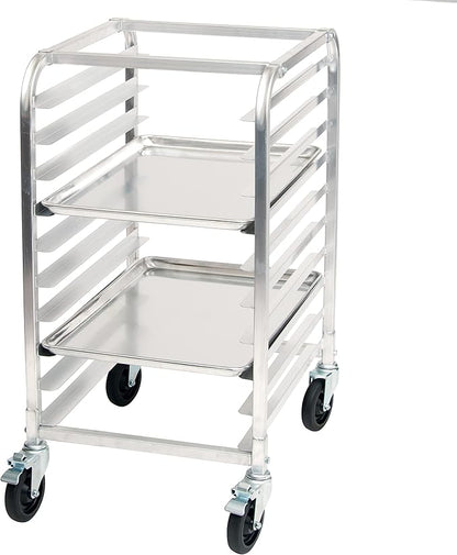 Winco 10-Tier Aluminum Sheet Pan Rack with Brake - Image 2