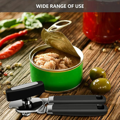 Can Opener,Professional 3-In-1 Multifunctional Manual Can Openers Bottle Opener,Kitchen Durable Stainless Steel Heavy Duty Can Opener Smooth Edge for Kitchen Seniors Friendly - Image 7