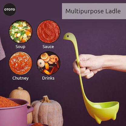 OTOTO The Original Nessie Soup Ladle - Funny Kitchen Gadgets, Loch Ness design, Cooking Gifts for Mom - Cute and Practical Kitchen Utensils - Unique Gifts for Women - Image 6
