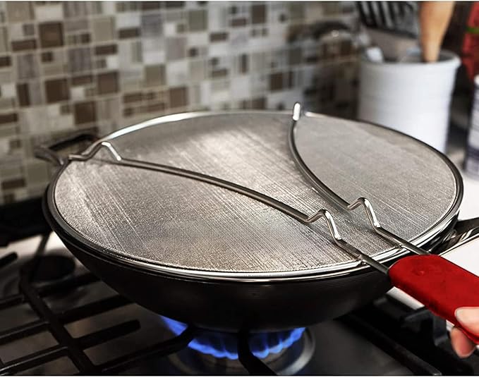 Alpha Living 60134ST Set of 3 Splatter Screens – 13", 11.5", and 9.5" Stainless Steel Fine Mesh, Comfort Grip Handles – Grease & Oil Guard for Frying Pans, Boiling Pots, Safe Cooking Lid Set of 3 - Image 8