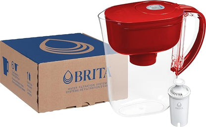 Brita Metro Water Filter Pitcher with SmartLight Change Indicator, BPA-Free, Replaces 1,800 Plastic Water Bottles a Year, Lasts Two Months, Includes 1 Filter, Small - 6-Cup Capacity, Fiery Red - Image 15