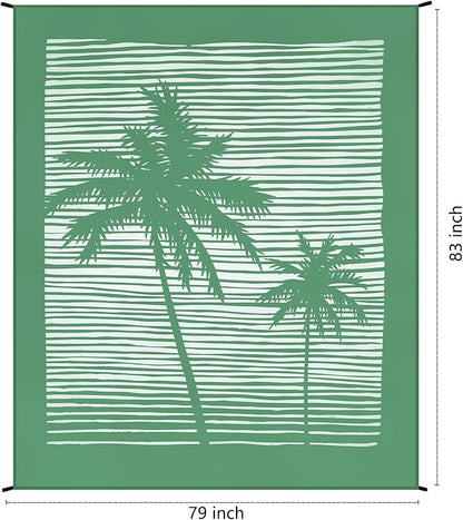 HIHOHO Beach Blanket Waterproof Sandproof Extra Large Beach Mat 79" X 83"/120"x108"for 1-8 Adults Quick Drying Durable Outdoor Picnic Mat for Beach Travel Camping Hiking