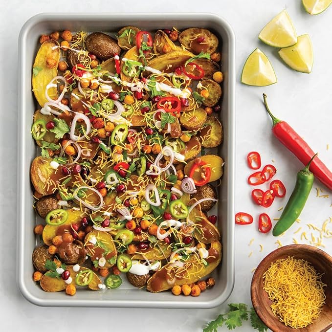 Nordic Ware Brilliant™ Colorful 3-Pc Baking Set, Nonstick made without PFAS or PTFE for safe cooking; Reinforced steel rim prevents warping; Includes Half Sheet, Quarter Sheet, and Eighth Sheet - Image 11