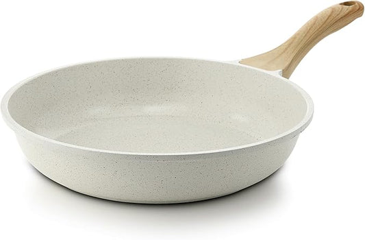 SENSARTE Nonstick Ceramic Frying Pan Skillet, 10 Inch Omelet Pan, Healthy Non Toxic Chef Pan, Induction Pan with Heat Resistant Handle, PFAS-Free by SENSARTE