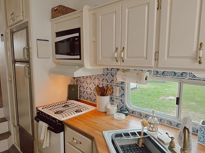 2nd Gen Paper Towel Holder Under Cabinet No Drilling, [More Sturdy] Self Adhesive or Drilling Paper Towel Holder Wall Mount for Kitchen, RV, [Fit Mega Paper Towel Roll] SUS304 Stainless Steel - Image 2