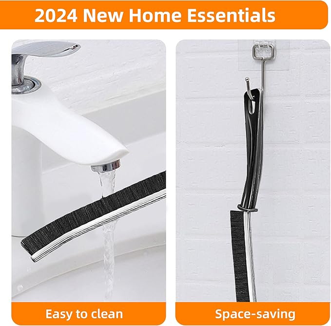 3Pcs Hard-bristled Crevice Cleaning Brush, Multifunctional Thin Gap Scrub Brush, Bathroom Cleaner Tools for Household Use, Kitchen, Window, Toilet, Grout, Faucets, Car - Image 6