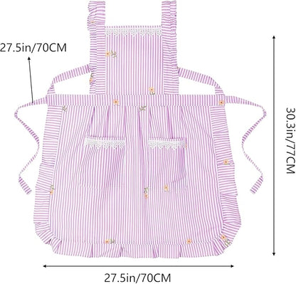 Funny Aprons for Women with Pockets, Kitchen Cooking Grilling Bbq Cute Chef Apron, Mothers Day Birthday Gifts for Women - Image 5
