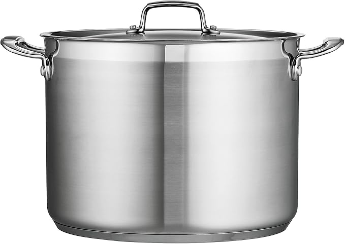 Tramontina Gourmet Stainless Steel 16-Quart Stock Pot with Lid - Image 2