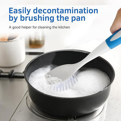 Long Handle Kitchen Cleaning Brush Set of 2, Long Handle Tableware Brush for Dishes, Sinks, pots, Pans, Long Handle Bottle Brush for Water Bottles, Glassware - Image 7
