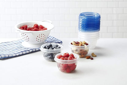 Glad GladWare Mini Round Food Storage Containers with Lids, Small BPA Free Reusable Plastic Snack Containers with Lock Tight Seal for Lunch, Portion Control, and On the Go, 4 Oz, 8 Count - 12 Pack - Image 10