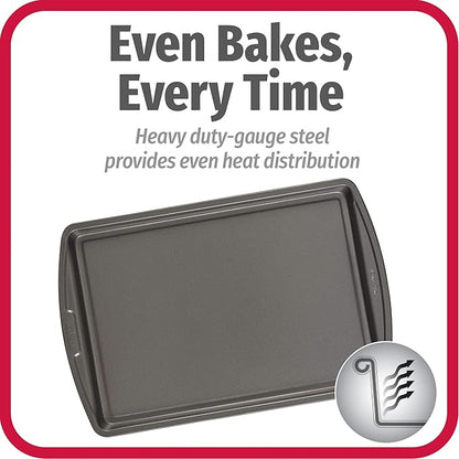 GoodCook Everyday Nonstick Carbon Steel 13” x 9” Baking Sheet Set, 3 Pack – Standard-Sized Carbon Steel Cooking Pans, Bakeware Set, Cookie Sheets for Baking, Oven Pan Set - Image 2