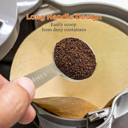 11PCS Measuring Spoons Set Stainless 1 tbsp, 1/2 tbsp, and 1-1/16tsp Steel Measuring Spoons for Cooking Baking Spice Jars and Liquid Ingredients - Image 5