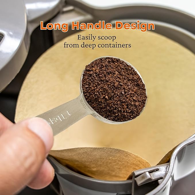 14PCS Measuring Spoons Set, 1 tbsp, 1/2 tbsp, and 1-1/16tsp Stainless Steel Measuring Spoons for Cooking Baking Spice Jars and Liquid Ingredients - Image 4