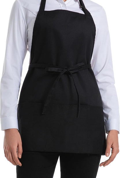 Syntus Chef Apron for Men Women Kitchen Cooking Apron with Pockets, Adjustable Bib Aprons Stain Resistant