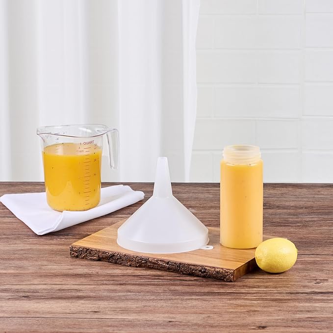 Restaurantware-Met Lux 24-ounce Plastic Funnel, 1 Plastic Funnel - Precise Spout, White Pouring Tool, Wide Spout, For Transferring Ingredients - Image 3