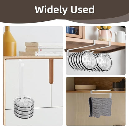 LveSunny Tumbler Lid Organizer,2 Pack Cup Lid Organizer for Yeti Tumbler Lids,Single Water Bottle Lids Organizer Holds Up to 12 Lids, Space Saving Under Cabinet Lid Holder Rack - Image 6