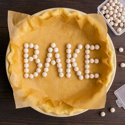 Mrs. Anderson's Baking Ceramic Pie Crust Weights, 270 Count, Natural Stoneware, For Blind Baking Pie Crusts And Tart Shells With Even Baking Results - Image 6