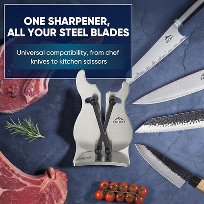 VQ-5 Professional Knife Sharpener | 3-Action Streamlined Guitar Design for Effortless Knife Sharpening - The Ultimate Tool for Precision 11 to 21 Degree Angles - Image 5