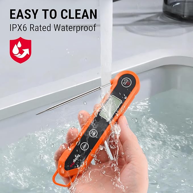 TempPro Digital Instant Read Meat Thermometer for Grilling Waterproof Kitchen Food Thermometer with Calibration Backlight Baking Bread Candy Thermometer Cooking Tools Utensils (Previously ThermoPro) - Image 6