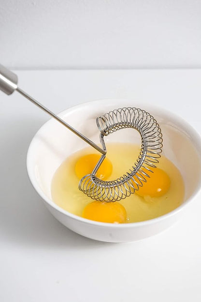 Whisk,Spiral Whisks Egg Beater for Blending Mixing Stirring, Non-Stick Stainless Steel Whisk,11.2 inch - Image 7