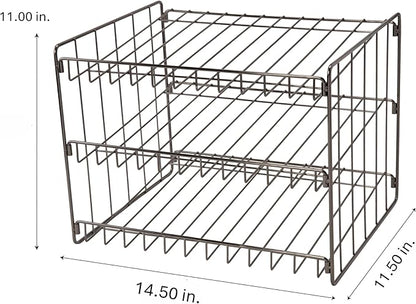 Kitchen Details 3 Tier Can Organizer | Canned Food Storage Rack | Kitchen Cabinet and Pantry Organization | Holds 36 Cans | Space Saving | Onyx - Image 2