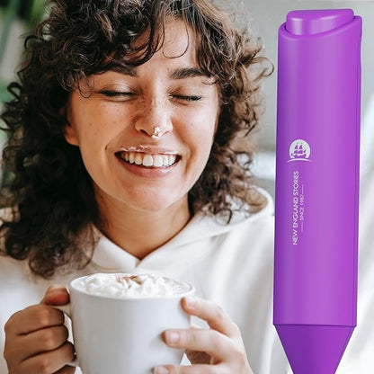 Powerful Milk Frother Handheld Foam Maker, Mini Whisk Drink Mixer for Coffee, Cappuccino, Latte, Matcha, Hot Chocolate, No Stand, Dark Orchid - Image 4