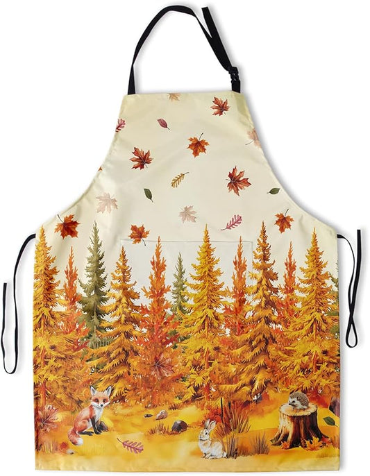 Funny Apron Polyester Grooming Aprons with Pocket for Cooking Kitchen Grilling Adults
