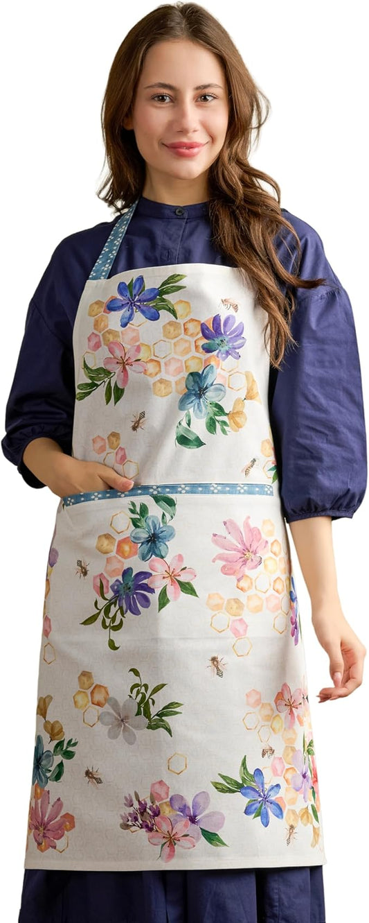 Maison d' Hermine 100% Cotton Apron for women with Pocket Kitchen Chef Apron for Men Cooking Mothers Day Gifts by MaisondHermine