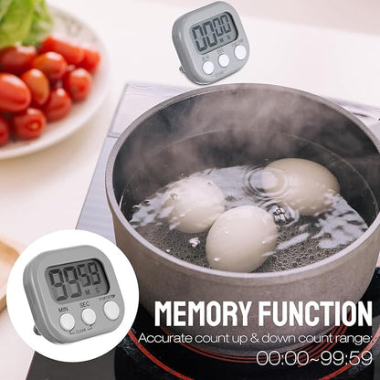 Weewooday 6 Pcs Digital Kitchen Timer Magnetic Timer Bulk On/Off Switch Minute Second Count up Countdown Loud Alarm for Exercise Cook Baking (Novel Color) - Image 7