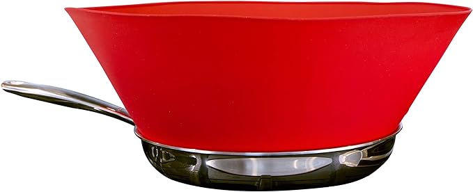 Frywall 10 (Medium) - Red - Splatter Guard, as Seen on Shark Tank by Frywall