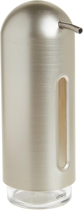 Umbra Penguin 12 oz (355ml) Soap Pump, Kitchen Soap Dispenser, Also Works with Hand Sanitizer, Nickel - Image 4