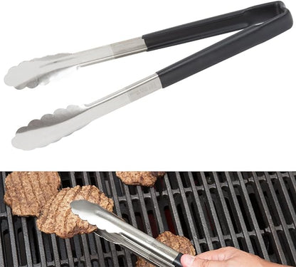 Vollrath 4781220 Jacobs's Price 12-Inch 1-Piece Tong, Stainless Steel, Black Handle - Image 2