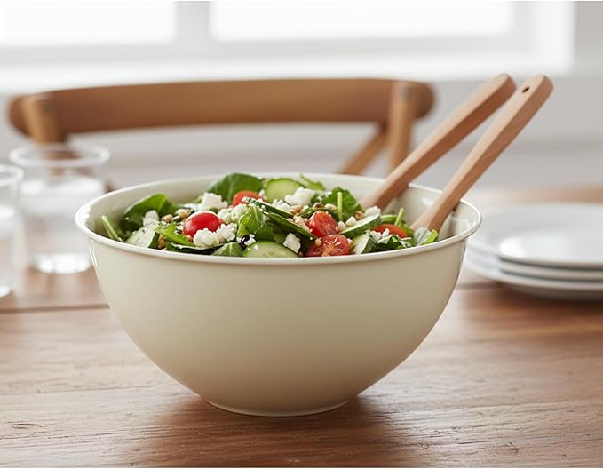 Tribello Large Mixing bowls 5-Quart 169oz - Plastic Salad/Mixing/Serving Bowl 1 pack - Image 4
