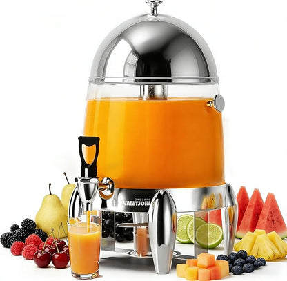 WantJoin Beverage Dispenser With Stand - 3.2 Gallon Drink Dispenser With Ice Core & Fuel Holder, Leakproof Spigot, Visible Container, Drink Dispenser For Cold & Hot Drink Parties Gathering Cafeteria by WantJoin